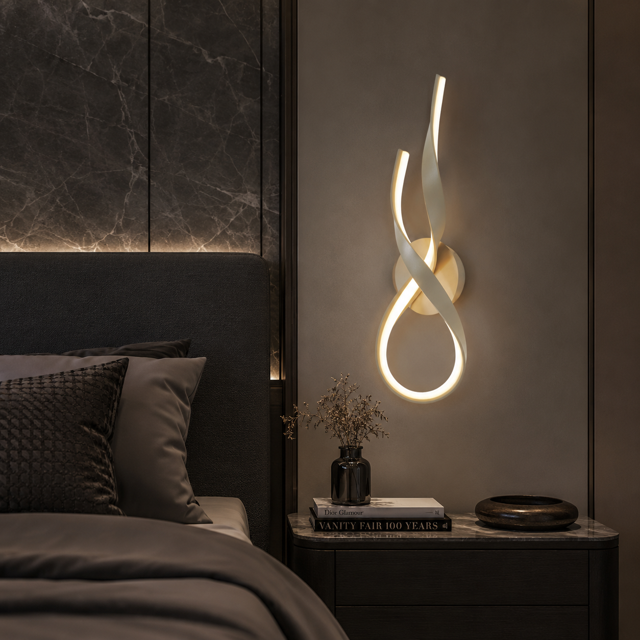 Aplica Premium LED VECINO Beige Echivalent 75W