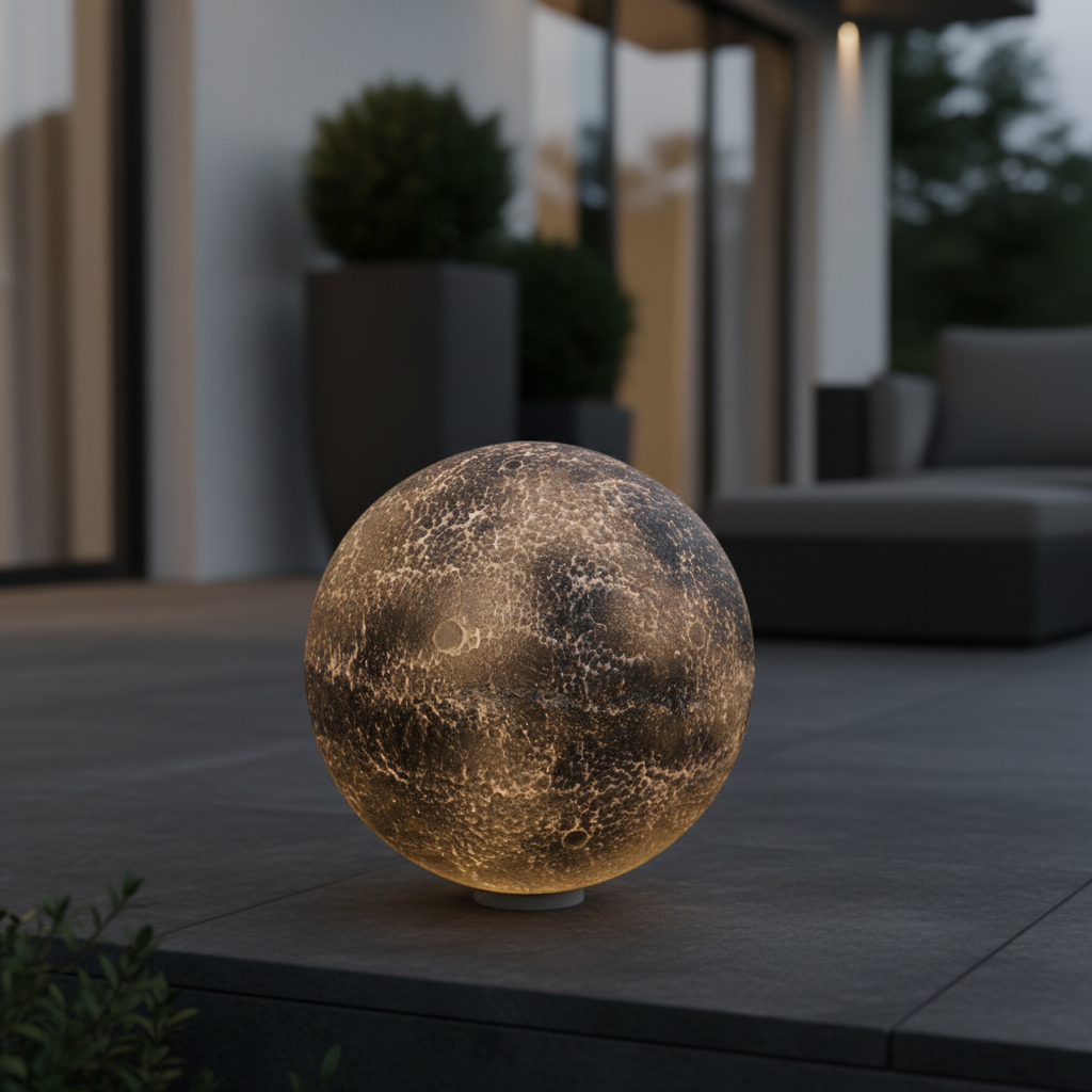 Felinar Glob BLACKGLOW 40cm, 3 Lumini, Premium