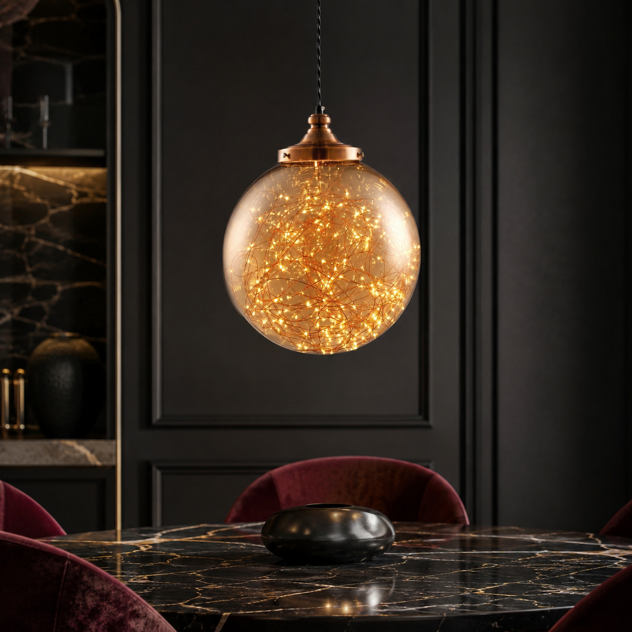 Pendul LED Unique AMBRA Echivalent 60W