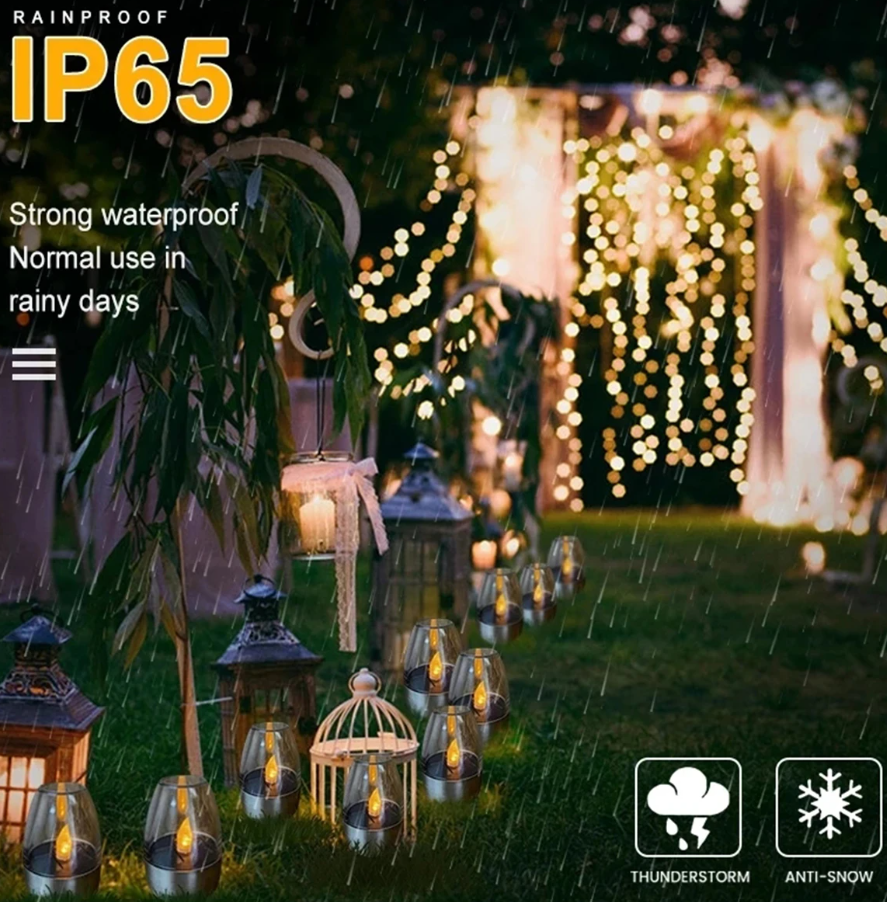 Lampa LED Solara Stil Lumanare GLOWLY 100mAh