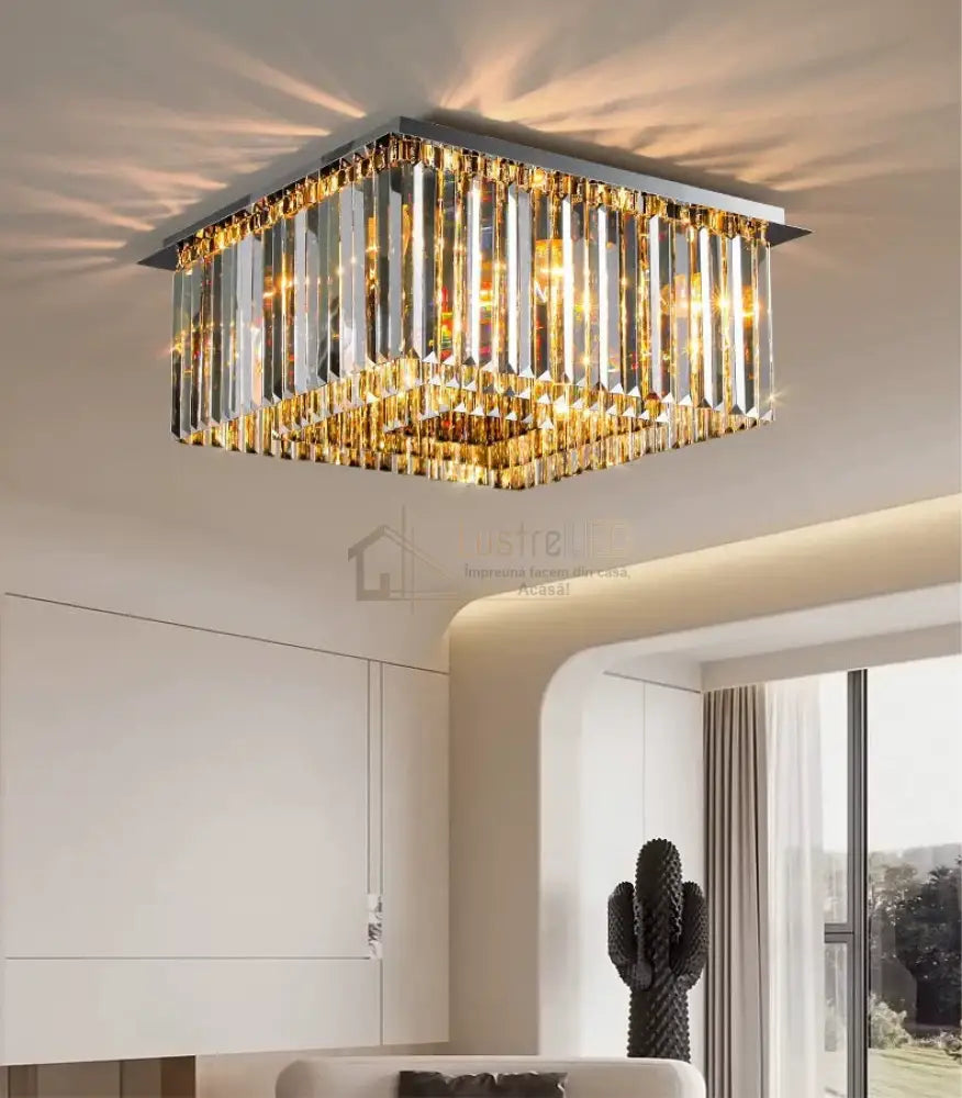 Candelabru Aplicat Cristal Dark Square Luxury Chandeliers Crystal