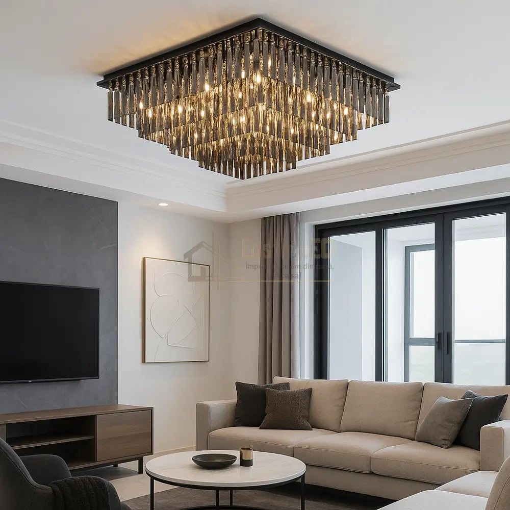 Candelabru Aplicat Cristal Dark Square Luxury Chandeliers Crystal