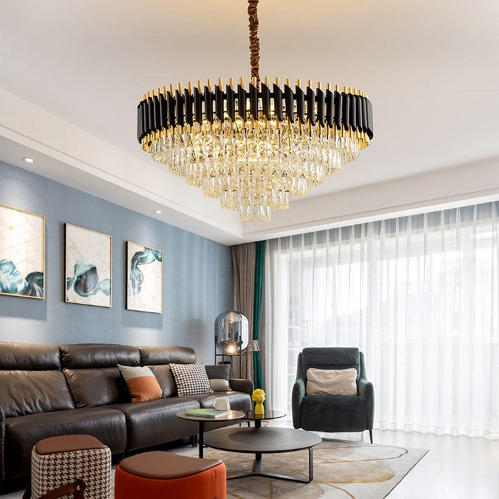 Candelabru Cristal BLACK PANTHER 750mm