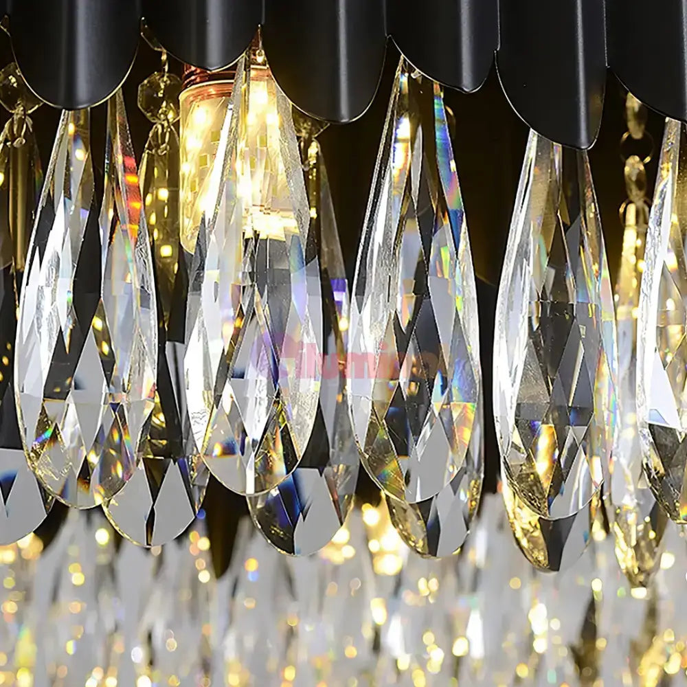 Candelabru Cristal 35CM Black Extravaganza 4xE14 lustreled.ro