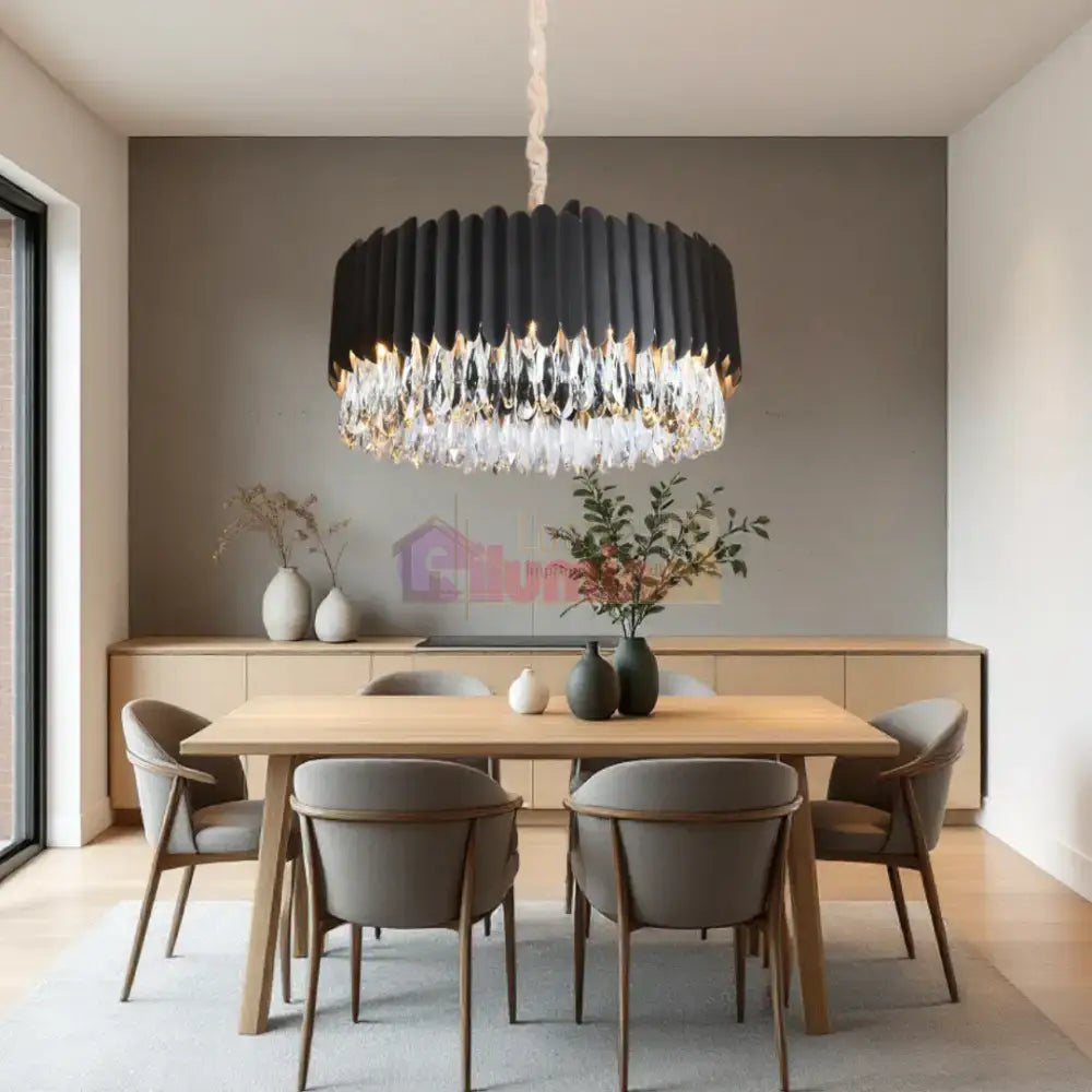 Candelabru Cristal 8xE14 Black Extravaganza lustreled.ro
