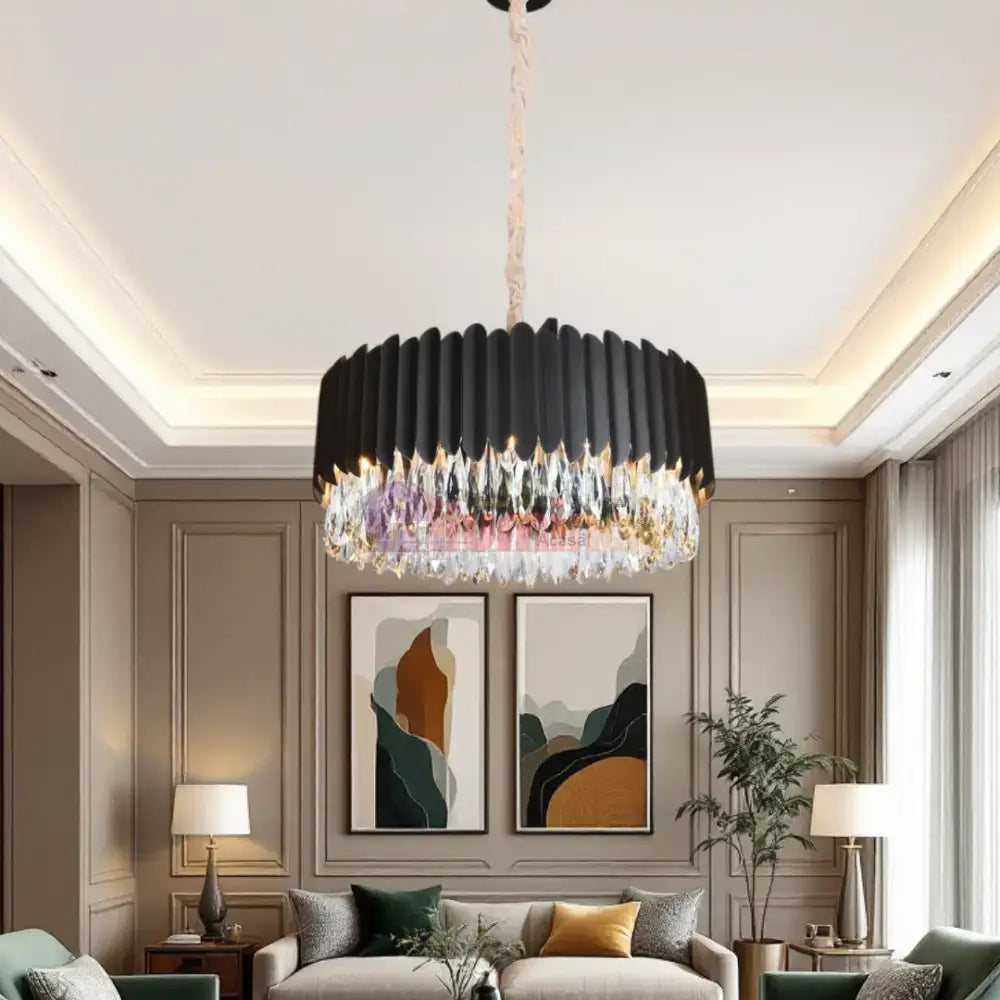 Candelabru Cristal 8xE14 Black Extravaganza lustreled.ro