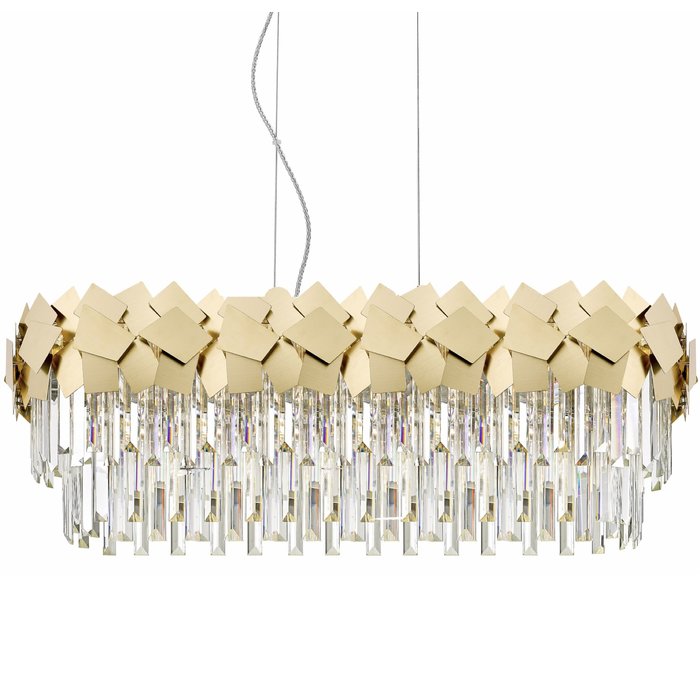 Candelabru Cristal Modern Troy 80x30cm Golden Mate