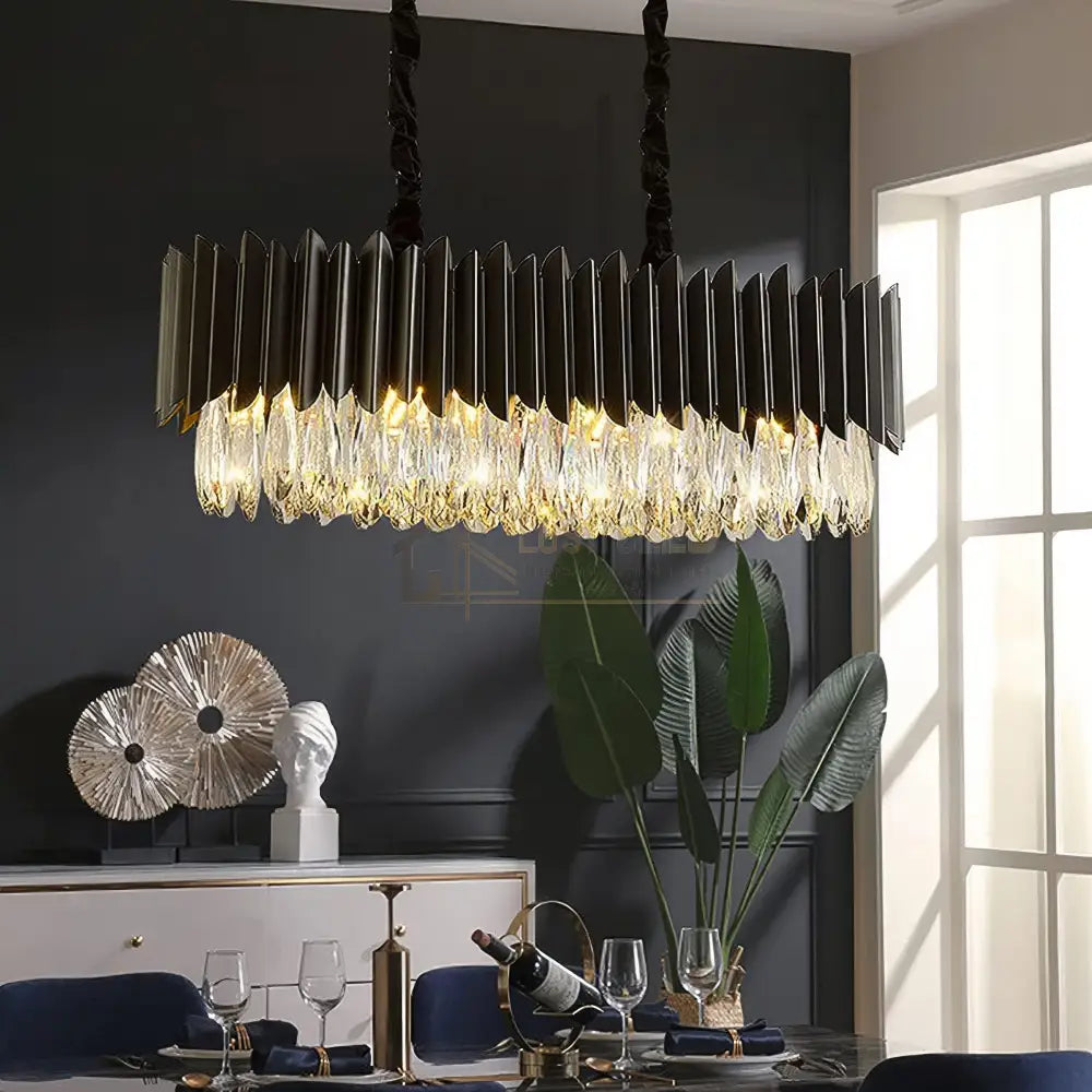 Candelabru Cristal Black Extravaganza 80x35cm NEAGRA / 80X35CM / CRISTAL Chandeliers Crystal