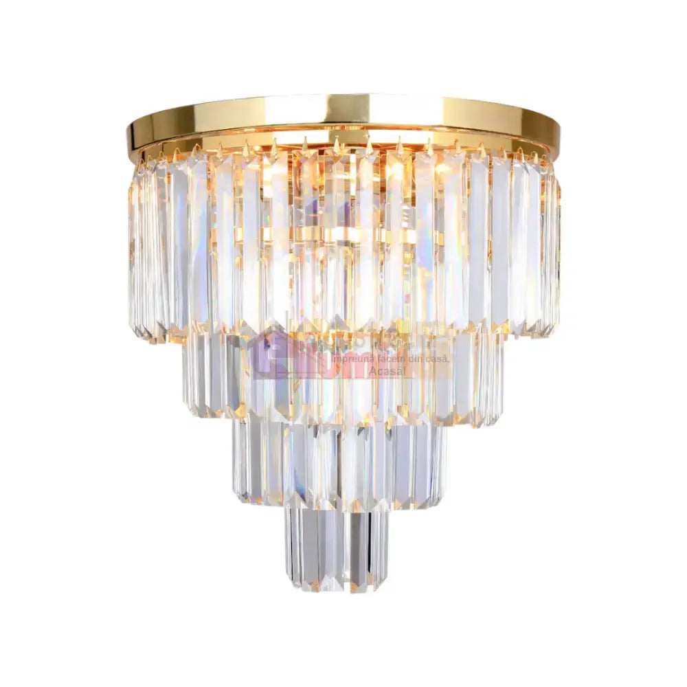 Candelabru Cristal Aplicat AMEDEO Gold Premium lustreled.ro