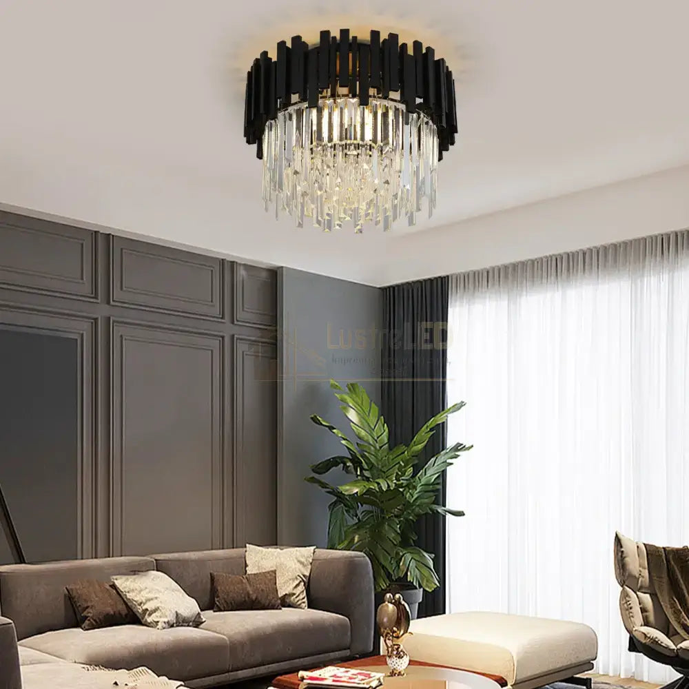 Candelabru Cristal Aplicat Black Widow Luxury lustreled.ro
