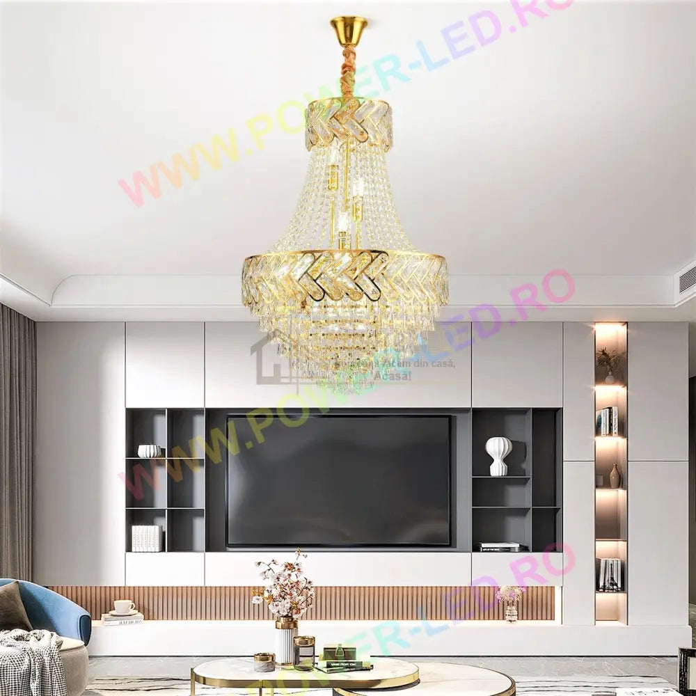 Candelabru Cristal Auriu Lonna Chandeliers Crystal