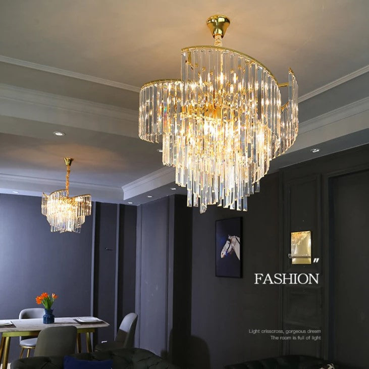 Candelabru Cristal Milano Gold