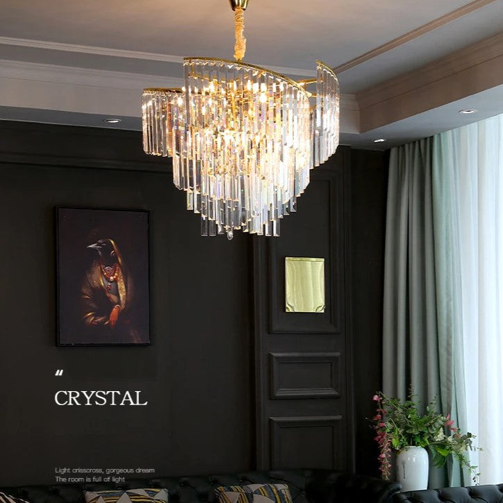 Candelabru Cristal Milano Gold