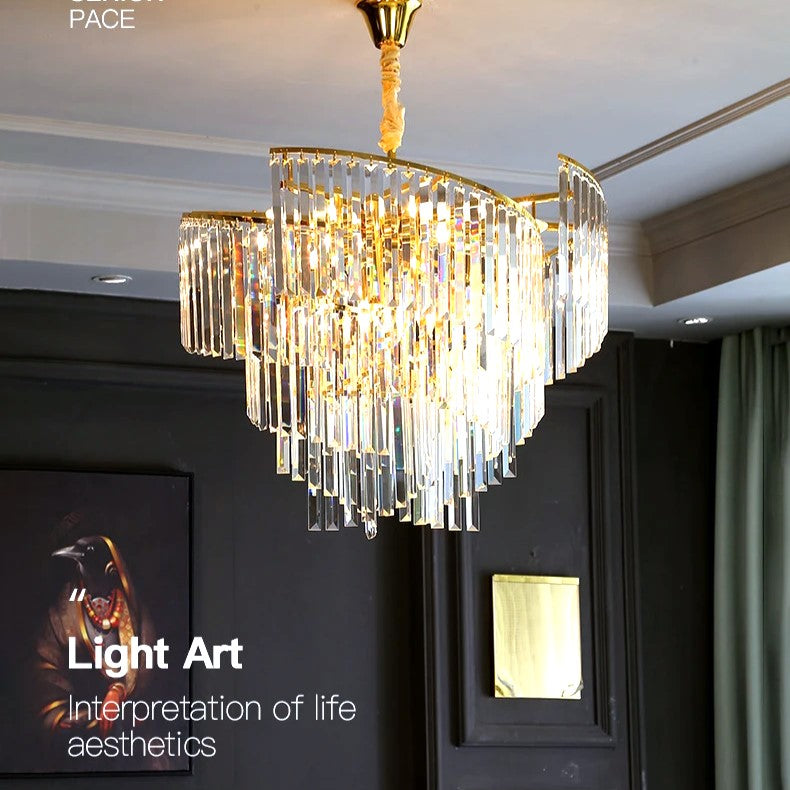 Candelabru Cristal Milano Gold