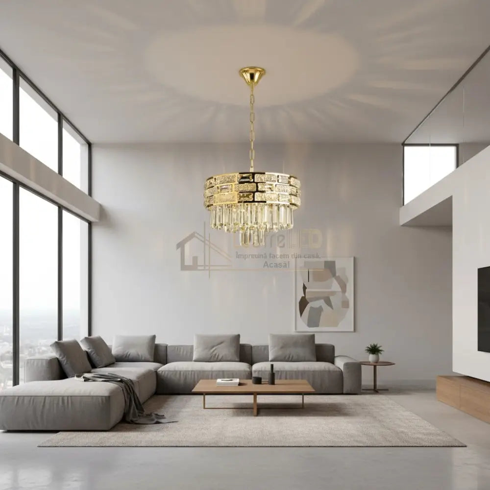 Candelabru Cristal BERA Gold ⌀40CM Chandeliers Crystal