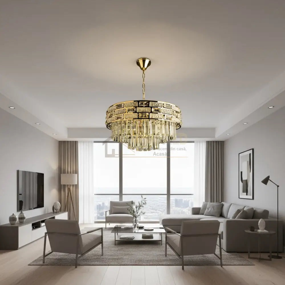 Candelabru Cristal BERA Gold ⌀50CM Chandeliers Crystal