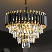 Candelabru Cristal BLACK PANTHER 400mm NEGRU + AURIU / CRISTAL / 40CM Chandeliers Crystal