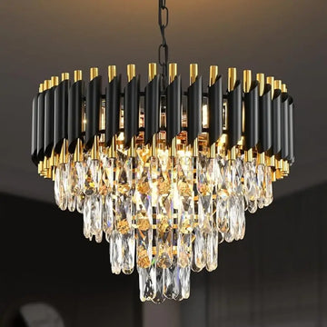 Candelabru Cristal BLACK PANTHER 400mm