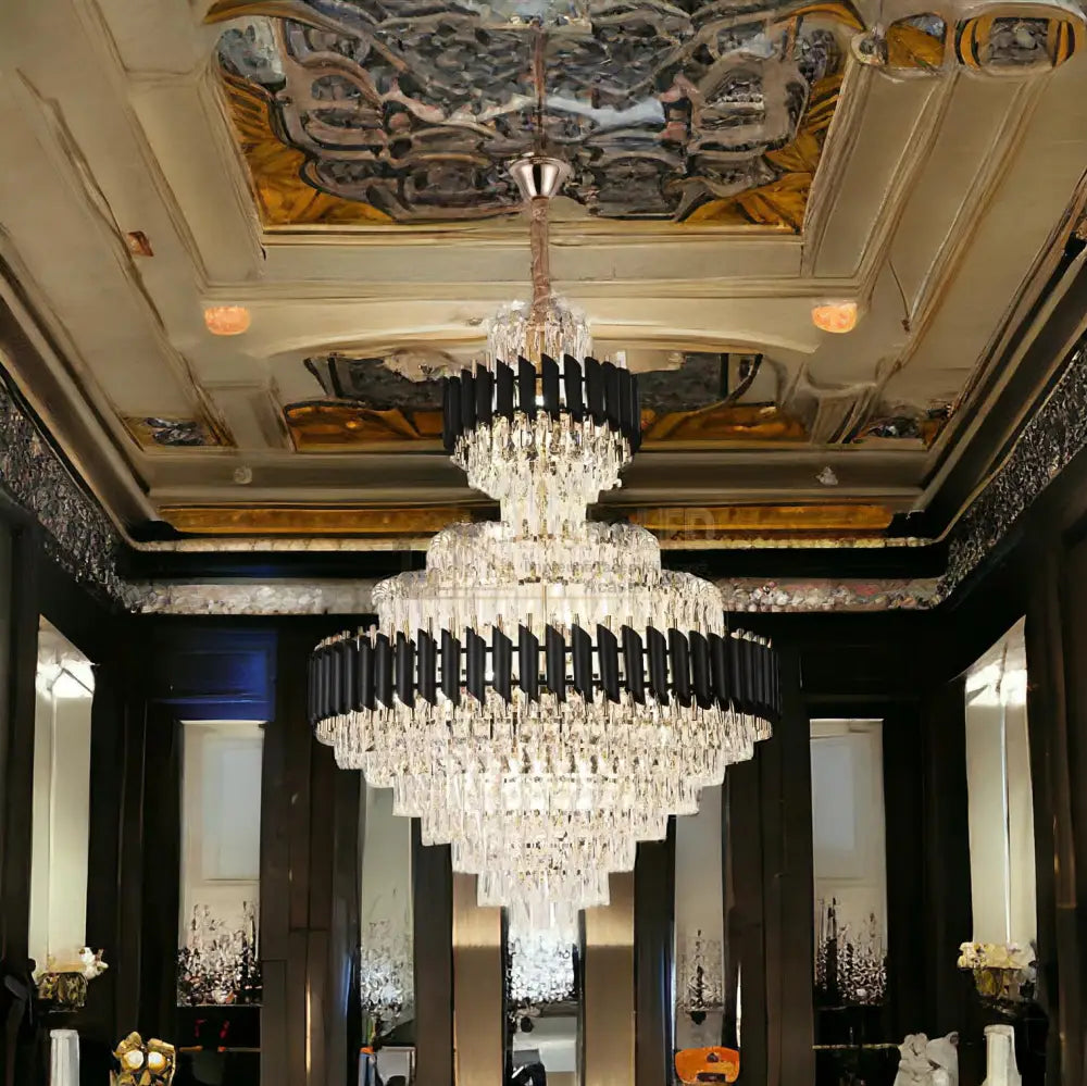 Candelabru Cristal Black Panther Grande 600X900Mm Chandeliers Crystal