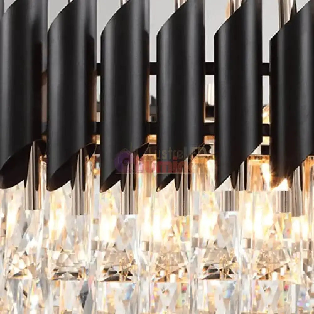 Candelabru Cristal Black Panther Square 500mm lustreled.ro