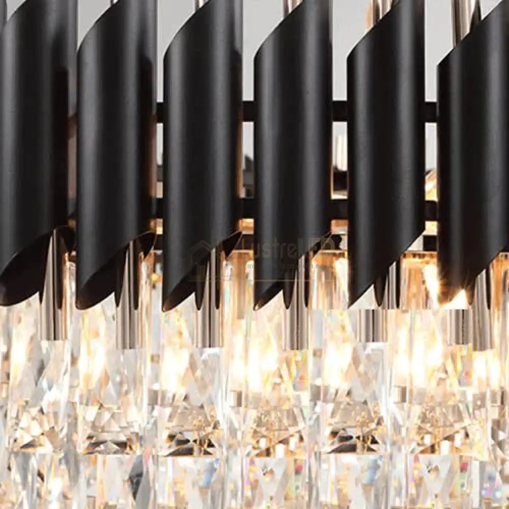 Candelabru Cristal Black Panther Square 600mm lustreled.ro