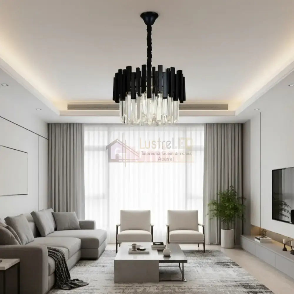 Candelabru Cristal BLACK WIDOW Ø30CM Chandeliers Crystal