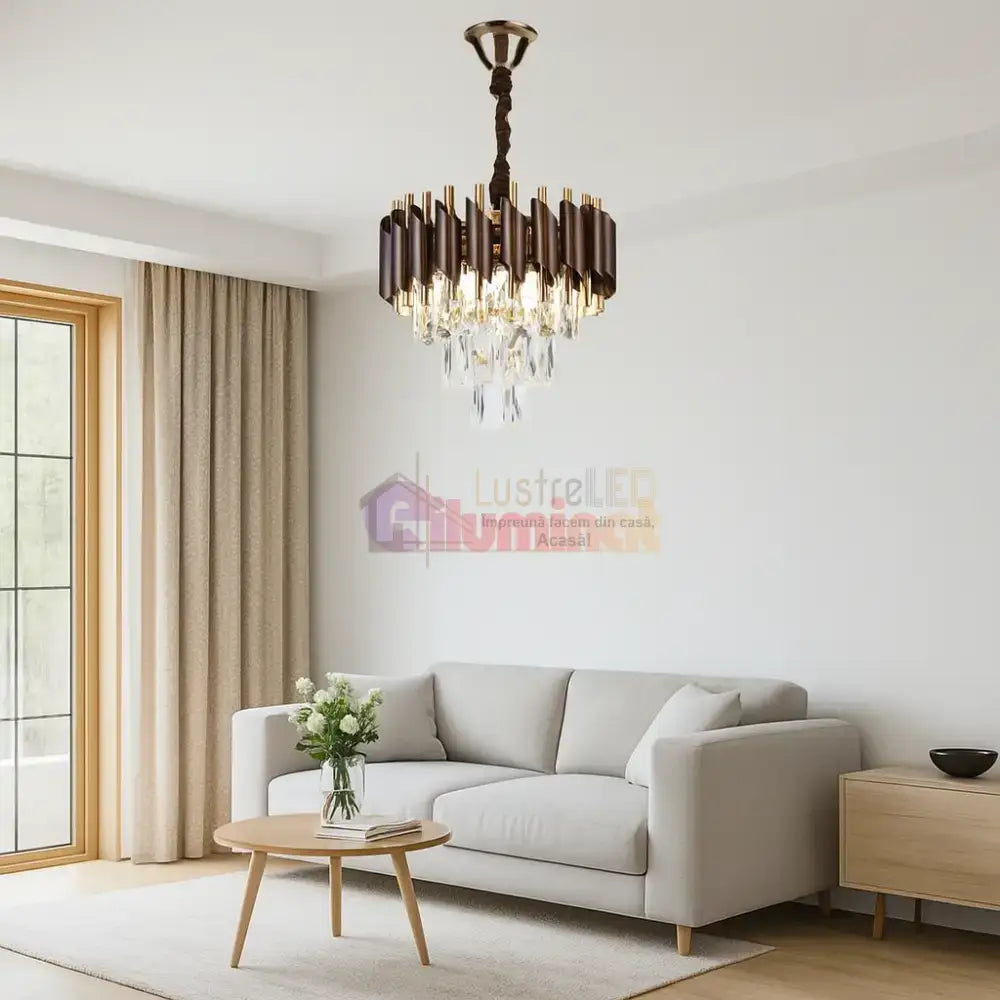 Candelabru Cristal RFAN 3xE27 S9001/300KF+FGD lustreled.ro