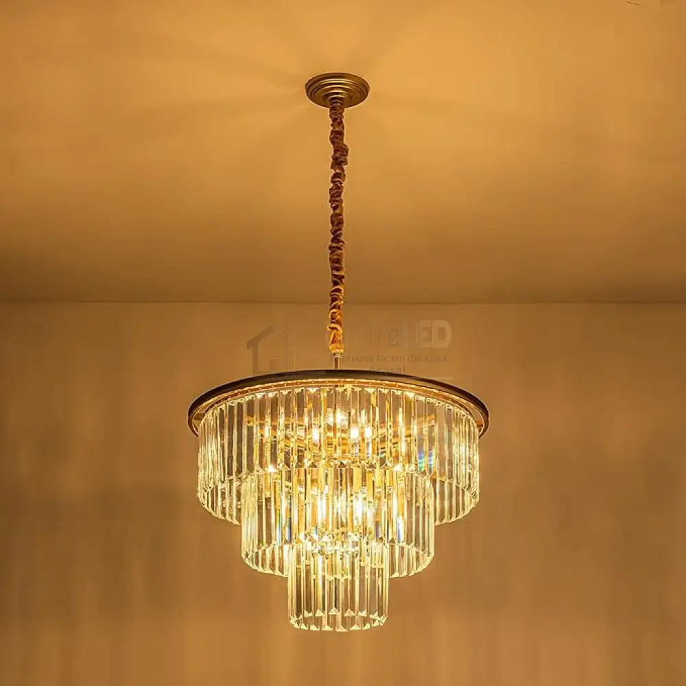 Candelabru Cristal Contemporary Beauty Gold 40Cm Chandeliers Crystal