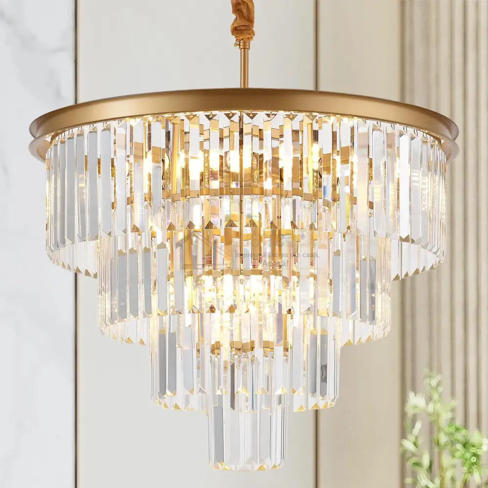 Candelabru Cristal Contemporary Beauty Gold 60Cm Chandeliers Crystal