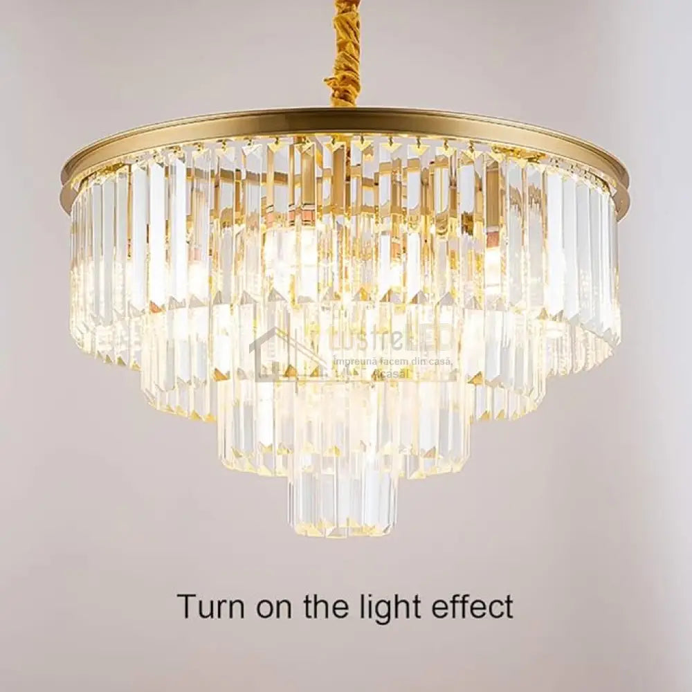 Candelabru Cristal Contemporary Beauty Gold 60Cm Chandeliers Crystal
