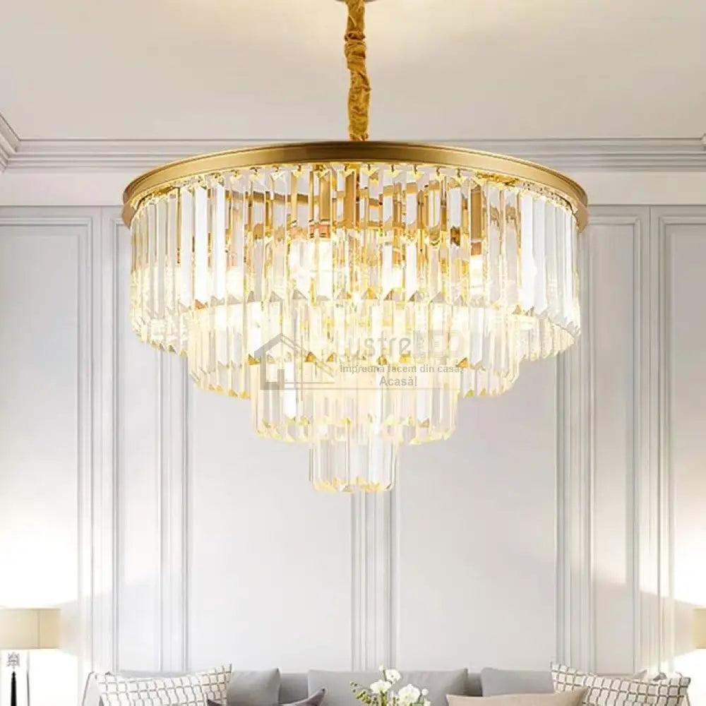 Candelabru Cristal Contemporary Beauty Gold 60Cm Chandeliers Crystal
