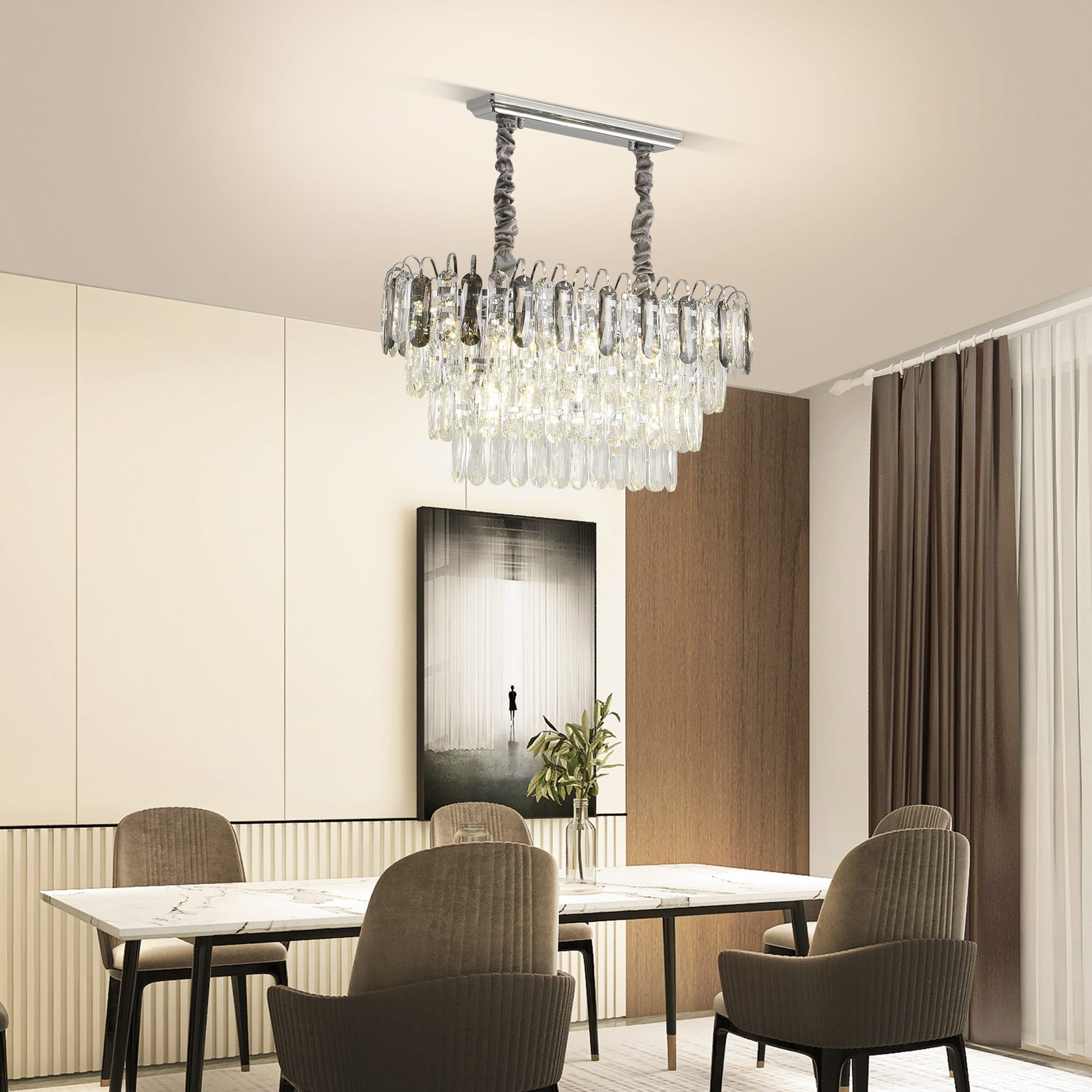 Candelabru Cristal DOUBLE JUNE 600x300mm