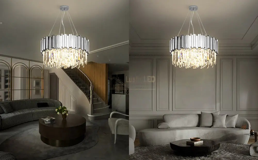Candelabru Cristal Glory Chrome Grande 600Mm Chandeliers Crystal