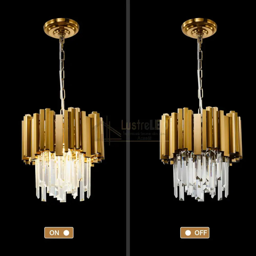 Candelabru Cristal Glory Gold Grande 300Mm Chandeliers Crystal