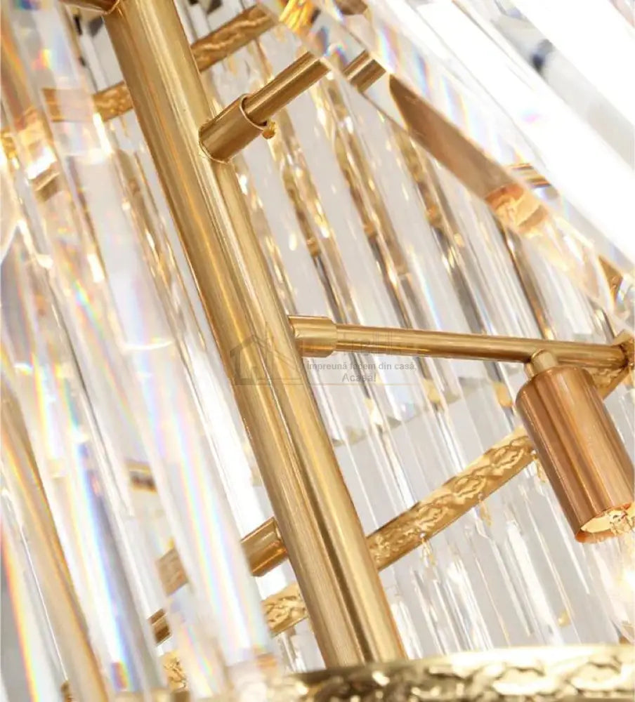 Candelabru Cristal Glory Golden Luxury 160Cm Chandeliers Crystal