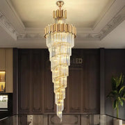 Candelabru Cristal GLORY GOLDEN LUXURY 300cm lustreled.ro