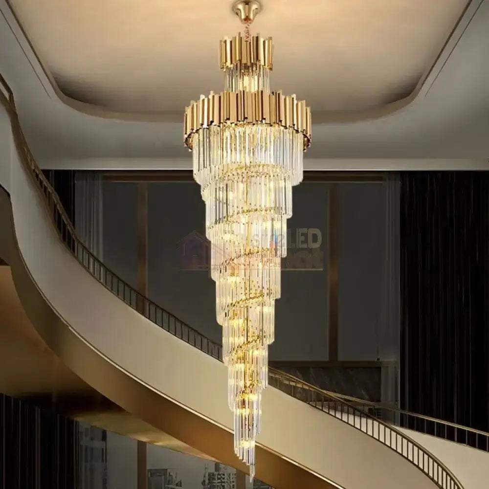 Candelabru Cristal GLORY GOLDEN LUXURY 300cm AURIE / 300CM / LUXURY Chandeliers Crystal