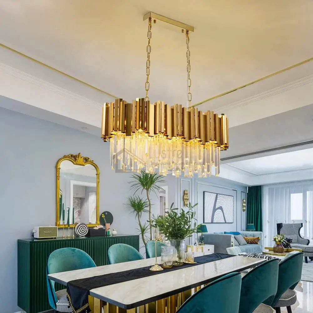 Candelabru Cristal Glory Grande Gold 800X300Mm Chandeliers Crystal