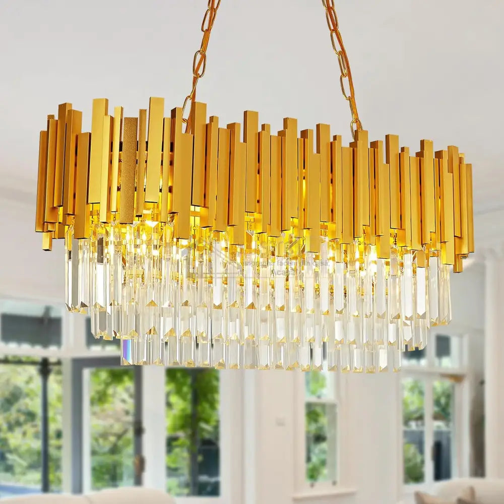 Candelabru Cristal Glory Grande Gold 800X300Mm Chandeliers Crystal