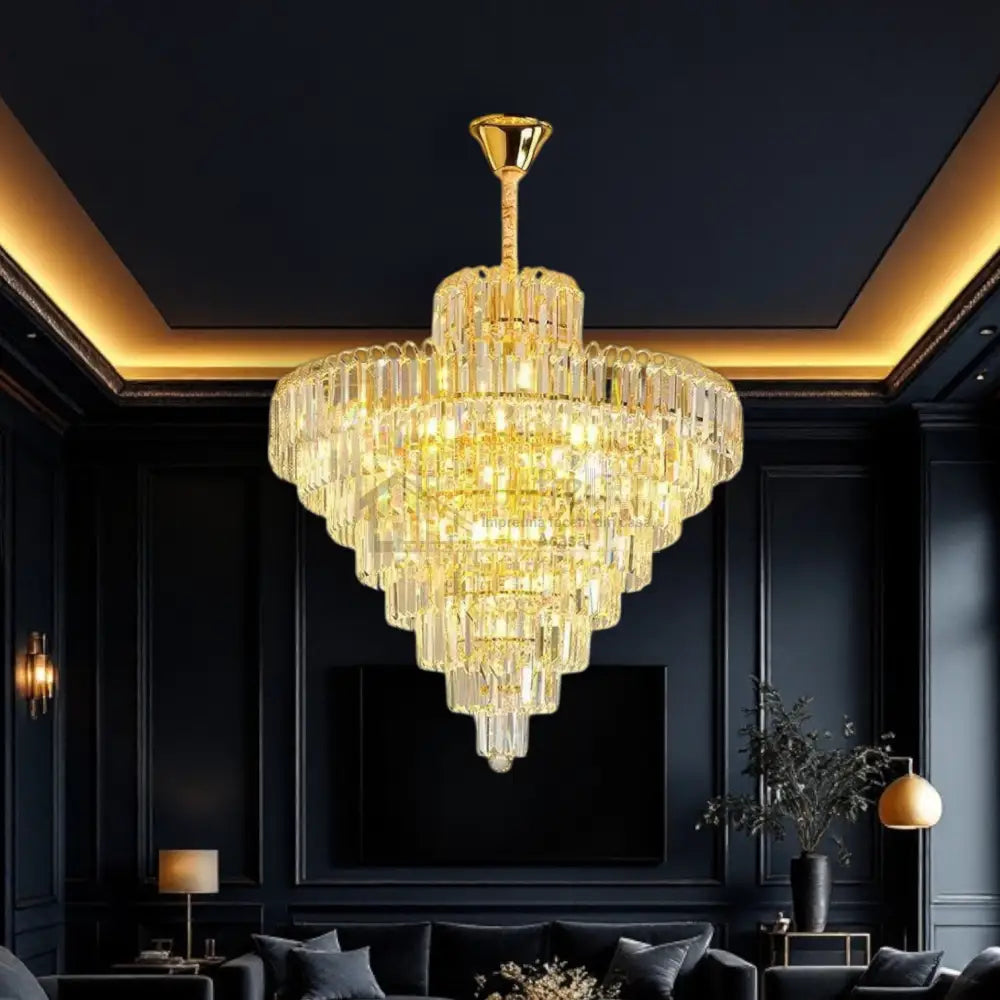 Candelabru Cristal Elegance 8 Becuri E14 si 94cm AURIE / CRISTAL / 90CM Chandeliers Crystal