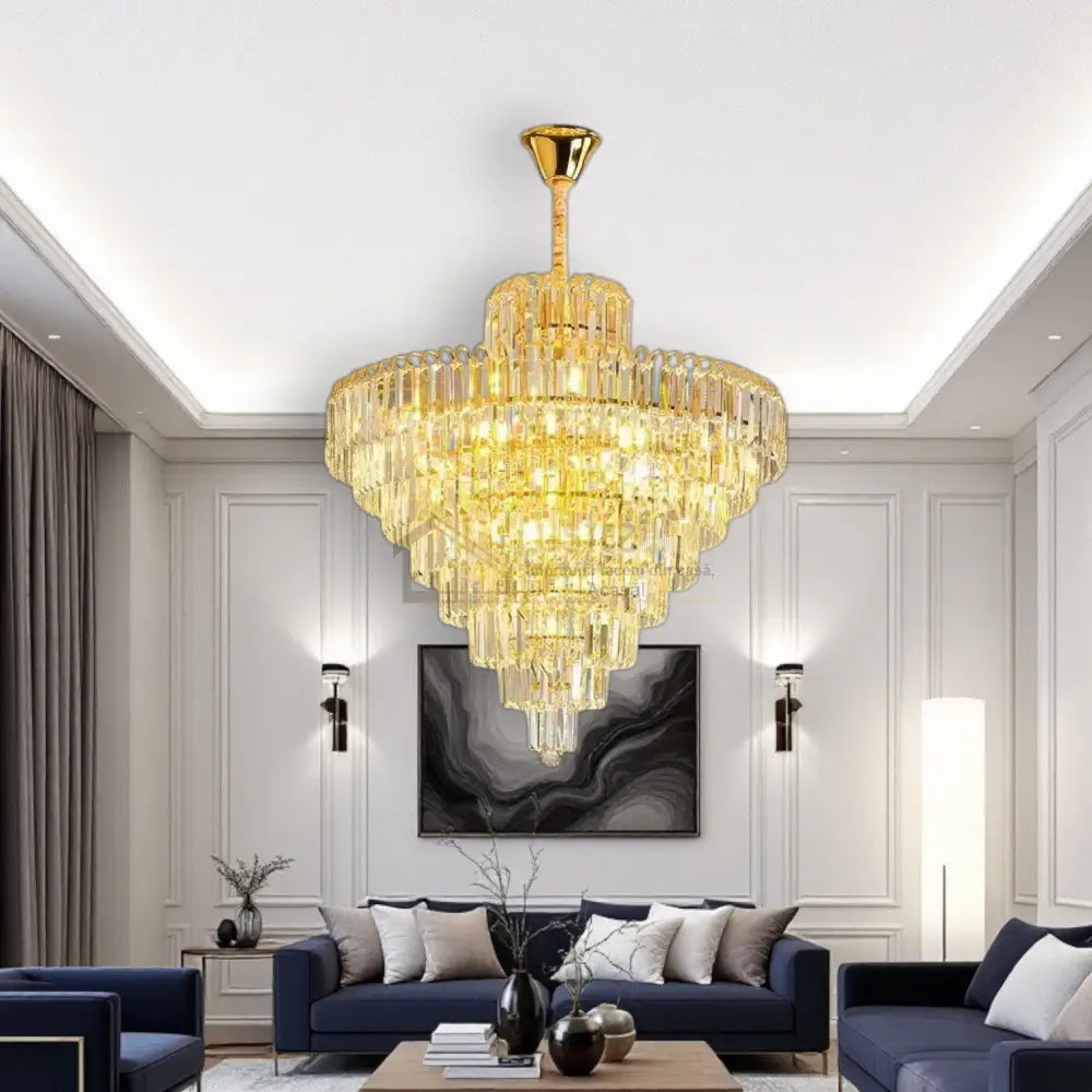 Candelabru Cristal Elegance 8 Becuri E14 si 94cm AURIE / CRISTAL / 90CM Chandeliers Crystal