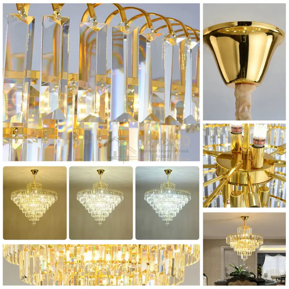 Candelabru 28xE14 Cristal Elegance AURIE / CRISTAL / 90CM Chandeliers Crystal