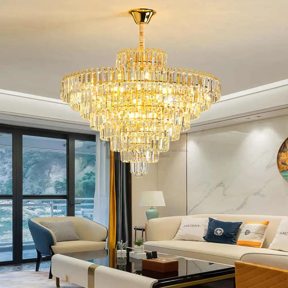 Candelabru 28xE14 Cristal Elegance AURIE / CRISTAL / 90CM Chandeliers Crystal