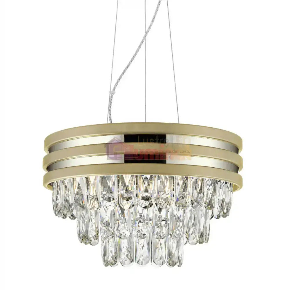 Candelabru Cristal Gold Premium Luxury NAICA lustreled.ro