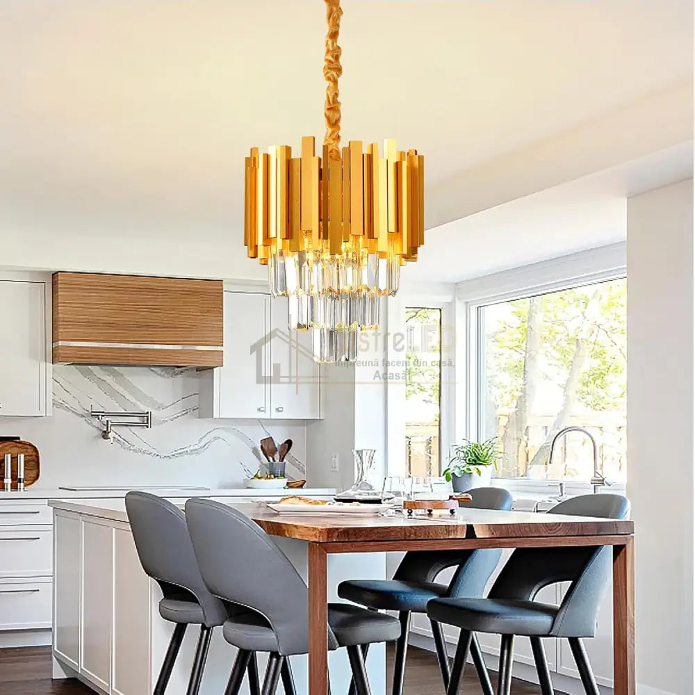 Candelabru Cristal GOLDEN MAXI 300mm AURIE / CRISTAL / 30CM Chandeliers Crystal