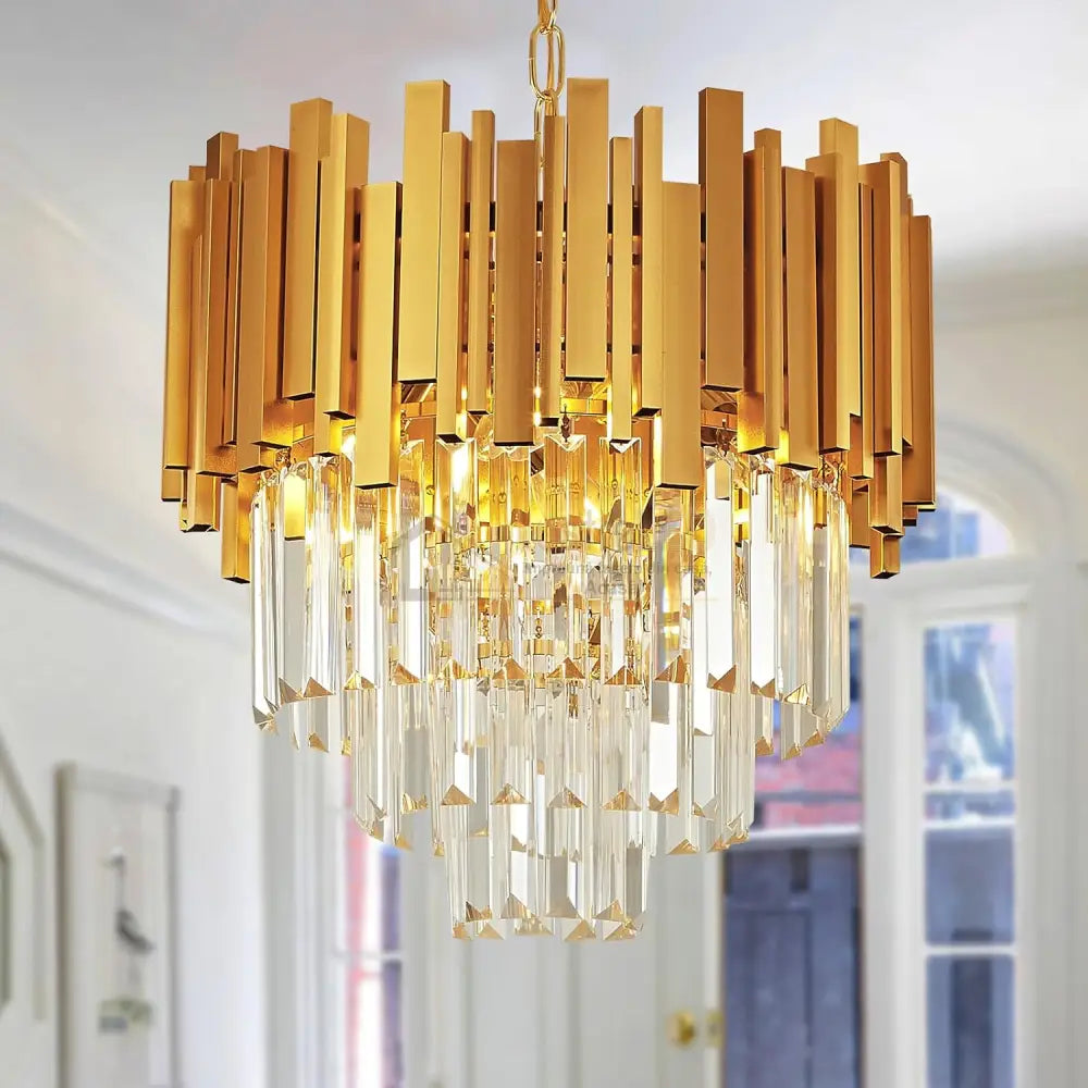Candelabru Cristal Golden Maxi 400Mm Chandeliers Crystal