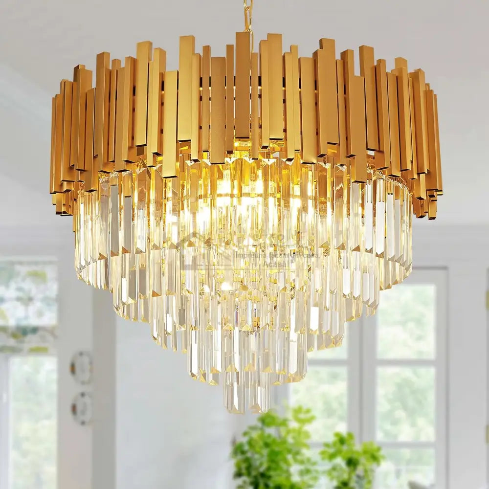 Candelabru Cristal Golden Maxi 500Mm Chandeliers Crystal