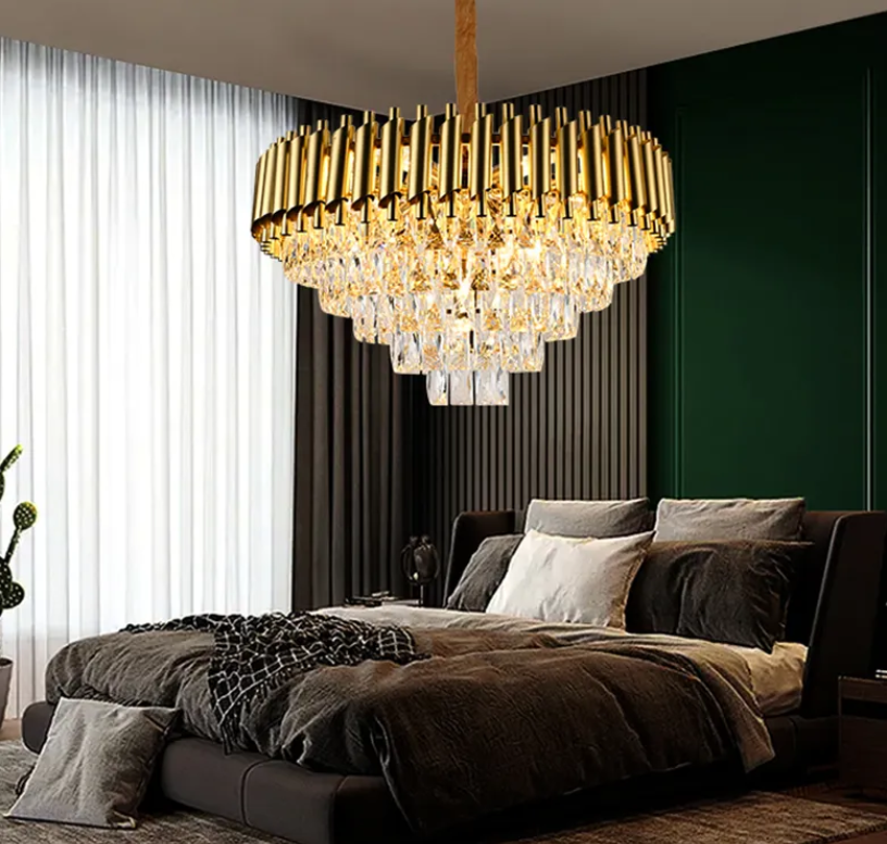 Candelabru Cristal Golden Panther 500mm