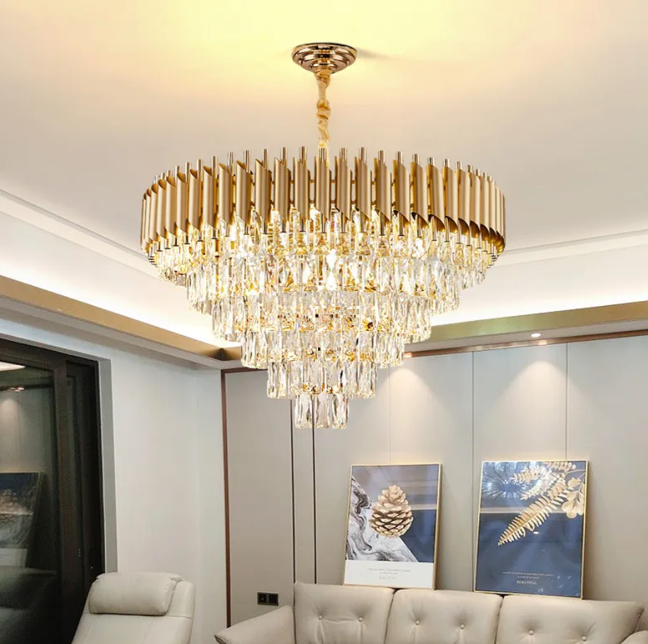 Candelabru Cristal Golden Panther 800mm