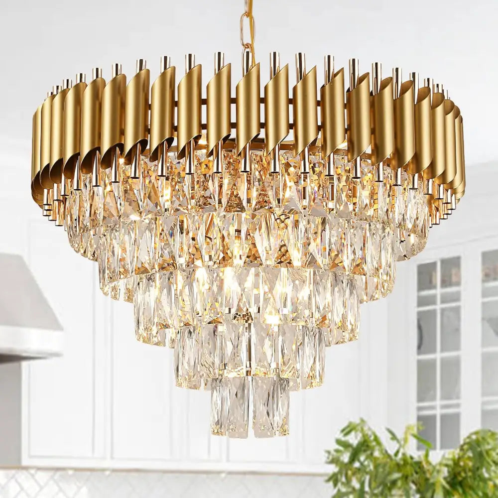 Candelabru Cristal Golden Panther 600Mm Chandeliers Crystal